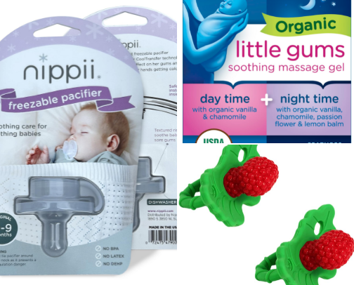 teething baby help cover photo collage