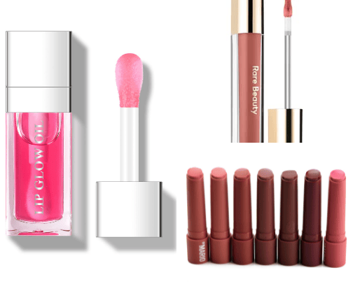 Lip products cover photo collage