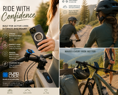 Pedal More. Live More cover photo collage