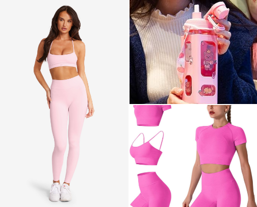 🌸 Pink Power 💪 — Slay Your Sweat! 💖 cover photo collage
