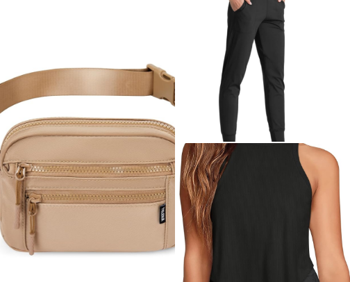 Sporty casual outfits and accessories cover photo collage