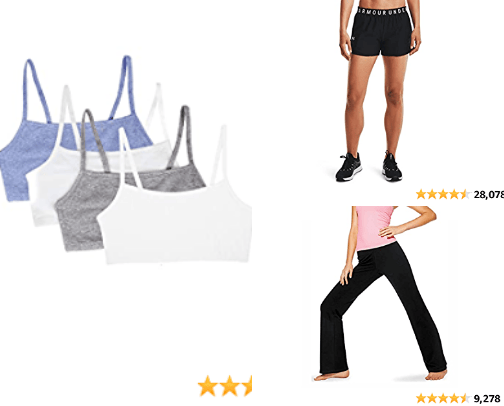 gym clothes cover photo collage