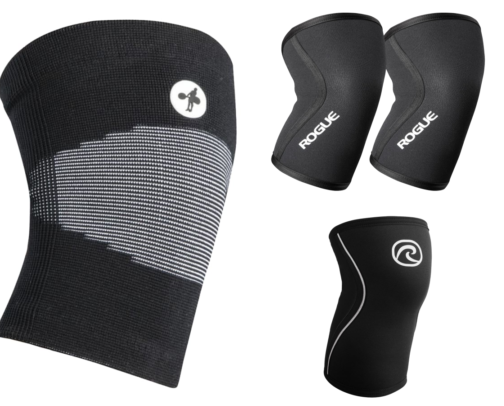 Knee Sleeves for Squats and Strength Training cover photo collage