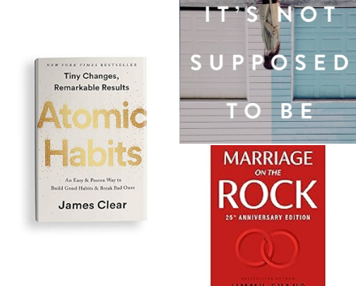 Books That Transformed My Life: Marriage, Mindset, and Money cover photo collage