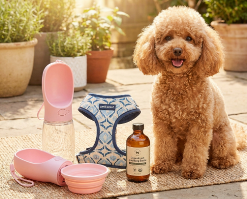 Pet Travel & Poodle Favorites cover photo collage