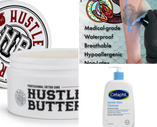 Tattoo Aftercare Products cover photo collage