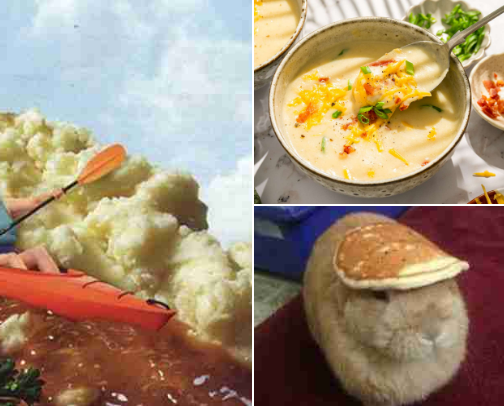 Top foods as a little autistic bitch cover photo collage
