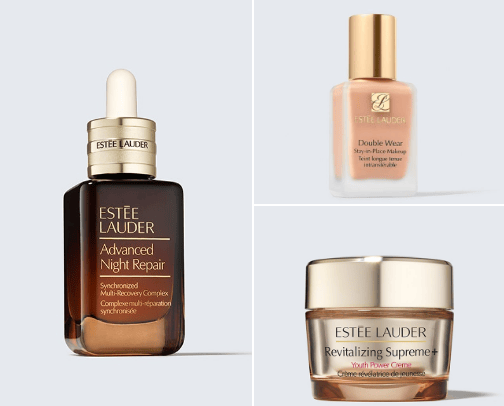 Estée Lauder Favourites cover photo collage