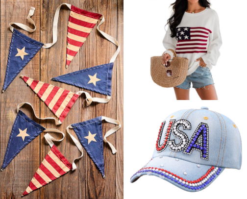 Americana- Red, White and Blue cover photo collage