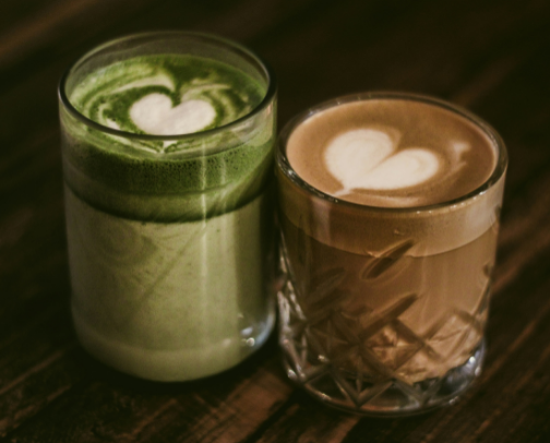 Matcha, Coffee & Slow Mornings cover photo collage