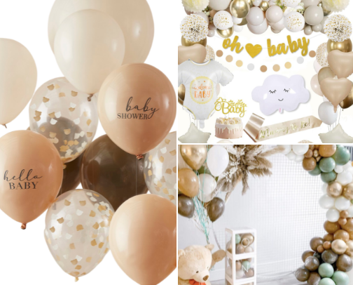 “Sweet Beginnings” Baby Shower Theme Guide cover photo collage