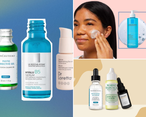 Top skincare products for glowing skin cover photo collage