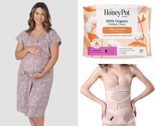 Pregnancy &Postpatrum Essentials cover photo collage