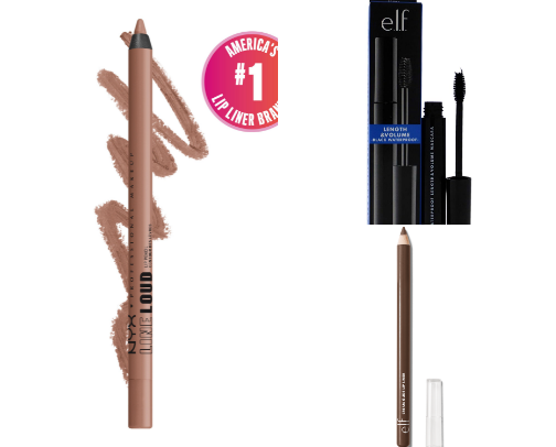 Makeup products cover photo collage