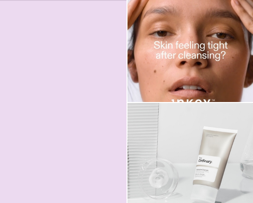 Hydrating products cover photo collage