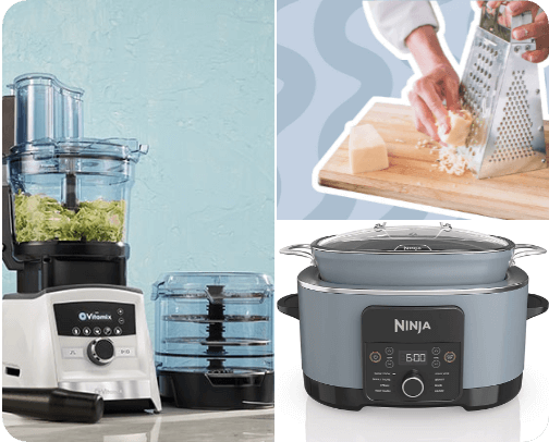 "Indispensable Kitchen Companions: Gadgets & Appliances I Can't Imagine Life Without!" cover photo collage