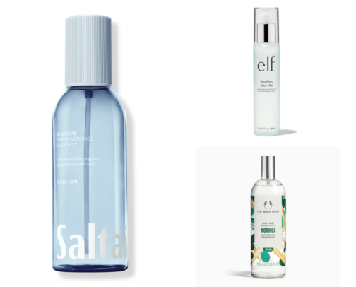 Cool & Clean: Scented Body Sprays and Mists cover photo collage