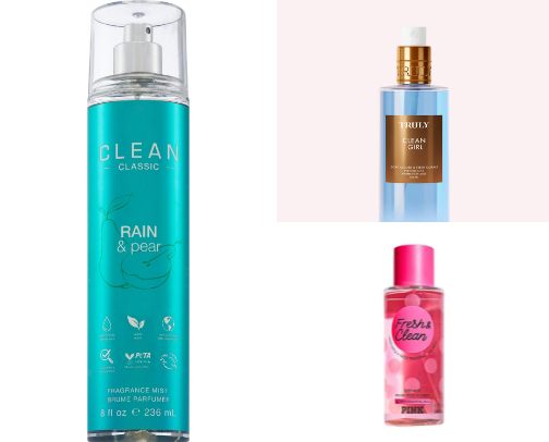 Cool & Clean: Scented Body Sprays and Mists cover photo collage