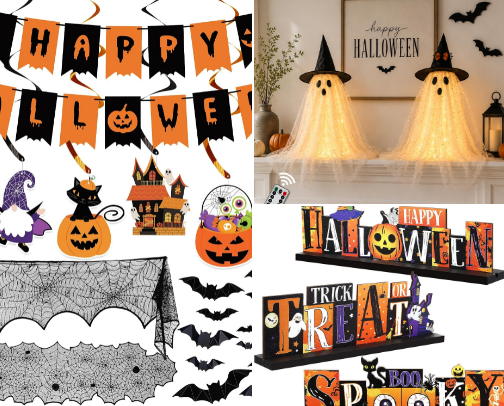 Halloween Decor for Offices and Apartments cover photo collage