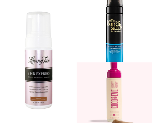 my MUST HAVE fake tans ! cover photo collage