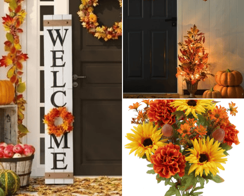Fall decor finds cover photo collage