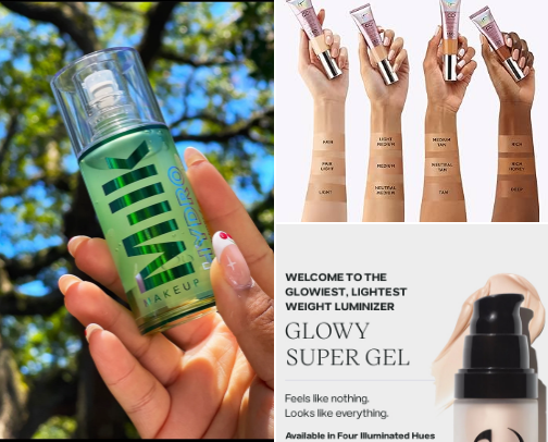Sephora must haves (acne-safe) edition. Glowy glasss skin. cover photo collage