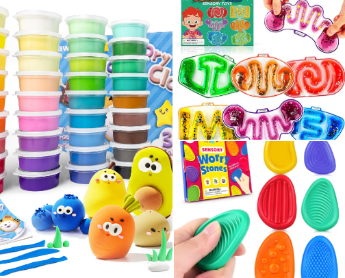 Sensory Play - we have used all of these items in our home and go back to them time and time again! cover photo collage