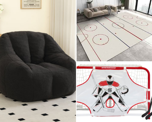Hockey player inspired room cover photo collage