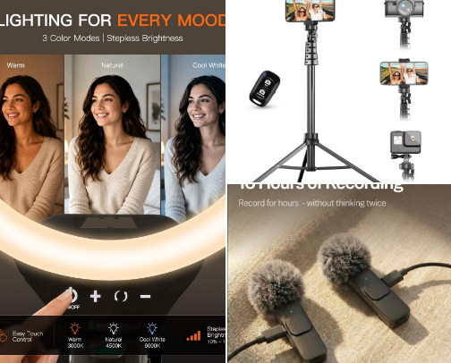 10 Budget Gadgets Every Content Creator Needs in 2026 cover photo collage