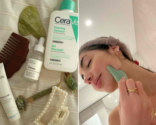 Skin Care for oily skin🧖🏽‍♀️ cover photo collage