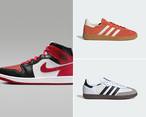 Stylish and chic sneakers for the spring cover photo collage