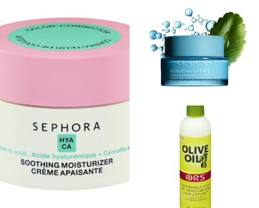 Trending foundation, skin care cover photo collage