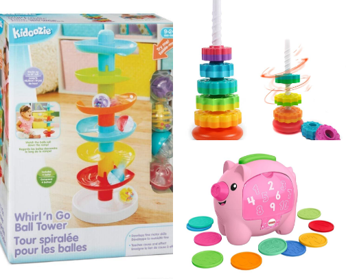 Toddler toys for meeting milestones cover photo collage