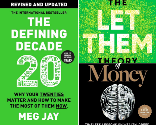 Books That’ll Change How You Think, Save & Live 💸 cover photo collage