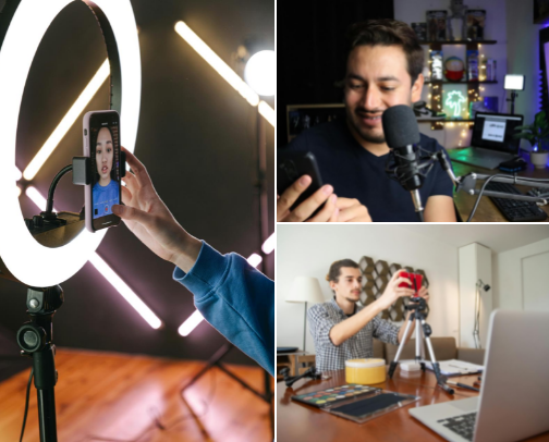 The Content Creator's Studio: Pro Gear for High-Quality Social Media cover photo collage