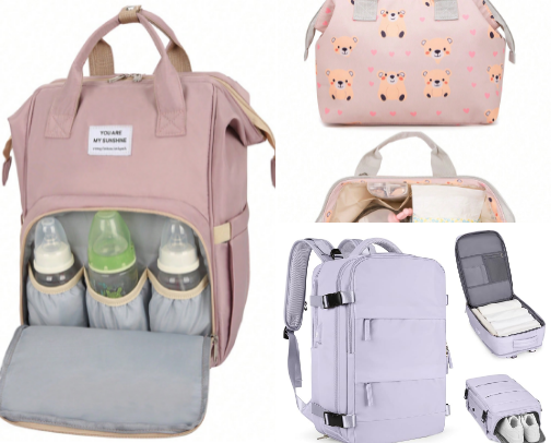 Back pack x shoulder bag cover photo collage