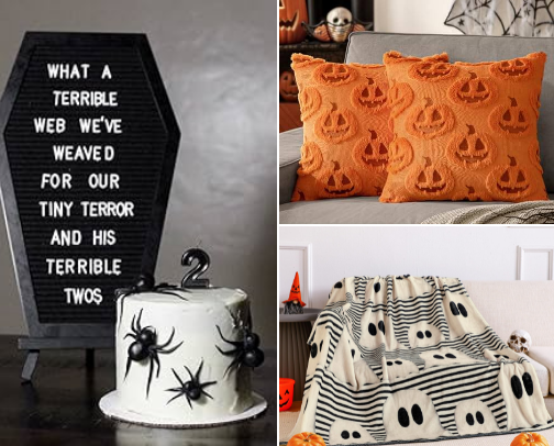 🕸️ Spooky Halloween Home Decor Ideas | Creepy + Cute Picks for 2025 cover photo collage