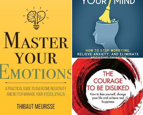 Recommended Self help books cover photo collage