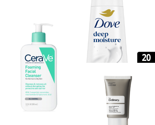 Dry Skin/ Hyperpigmentation Skin Care Routine cover photo collage