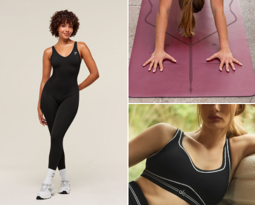 Yoga essentials for that girl 🧘‍♀️✨ cover photo collage