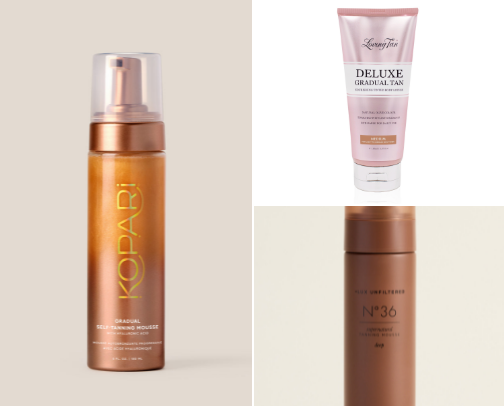 self-tanner recommendations (+prep) 🤍 cover photo collage