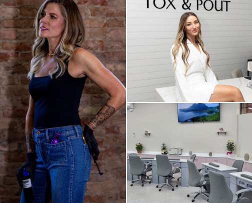 Beauty shops cover photo collage