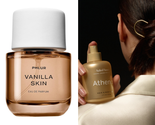 Body & hair fragrance cover photo collage