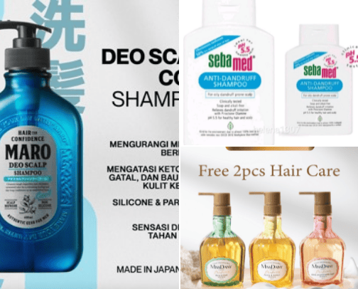 Goodbye dandruffs !!! cover photo collage