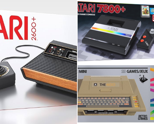 New consoles for retro gaming cover photo collage