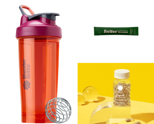 Healthy habits: Vitamins/Supplements/Nutrition cover photo collage