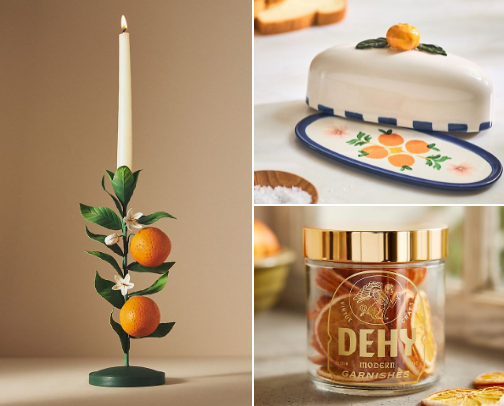 Tangerine Home Decor: Citrus-Inspired Accents for a Bright, Cheerful Space cover photo collage