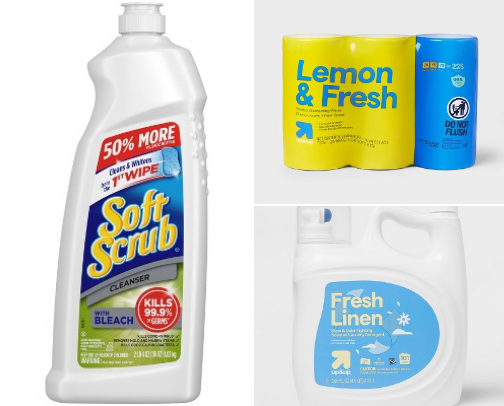 Cleaning products cover photo collage