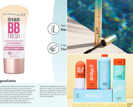 Skin care and makeup for tweens cover photo collage