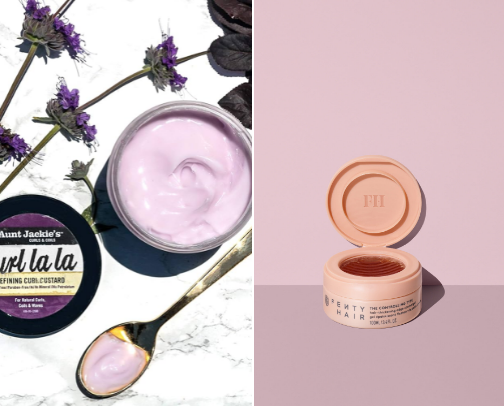 Hair care products cover photo collage